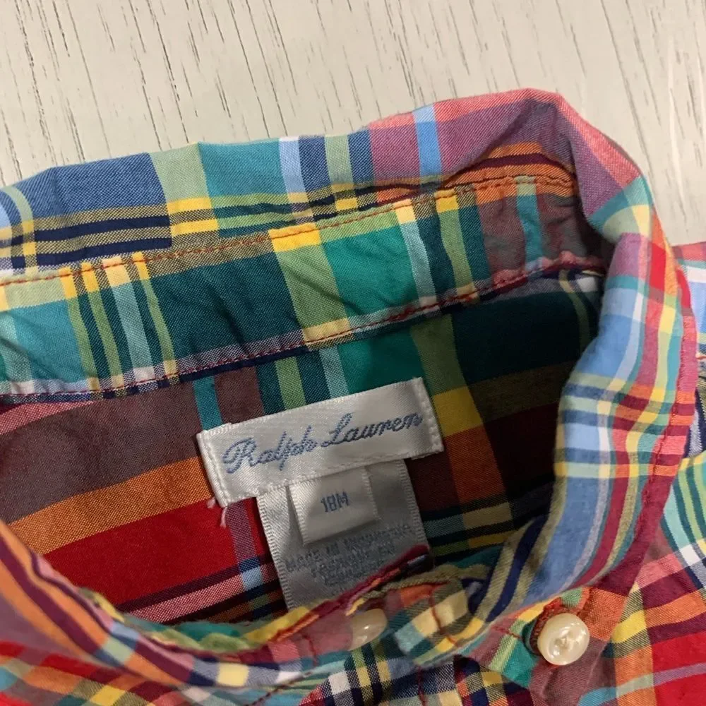 Ralph Lauren Kids Multicolor Plaid Button-Down Shirt Boys